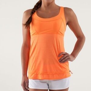 Lululemon Y2K Ta ta Topper Workout Tank in Pizzaz Bright Orange • US 6